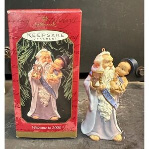 Hallmark Keepsake Ornament Welcome to 2000 Father Time Baby New Year T Larsen